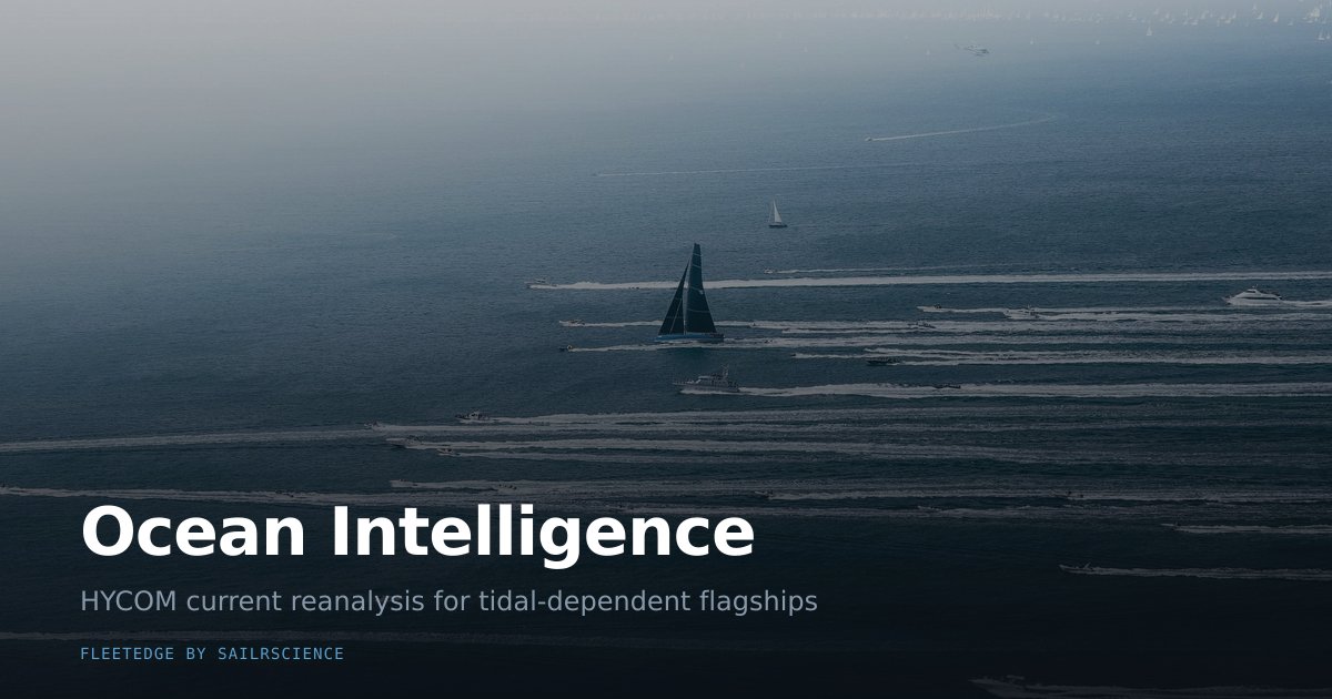 Ocean Intelligence Test Ocean Intelligence — FleetEdge by SailrScience